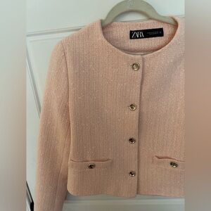 Zara Women's Blush Pink Blazer